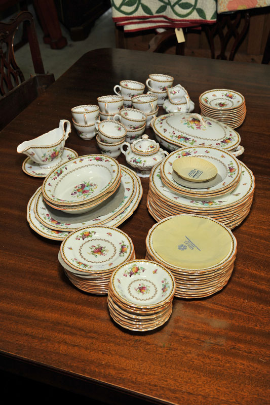 SET OF SPODE CHINA. In Rockingham