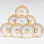 SET OF SPODE PORCELAIN ICHTHYO