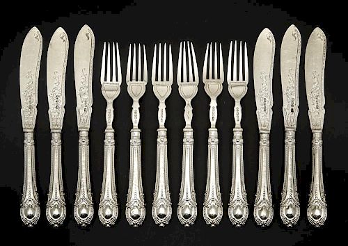 SET OF STERLING FLATWARE: 6