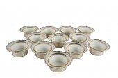 SET OF STERLING & PORCELAIN PO