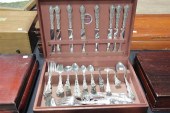 SET OF STERLING SILVER FLATWAR