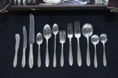 SET OF STERLING SILVER FLATWAR