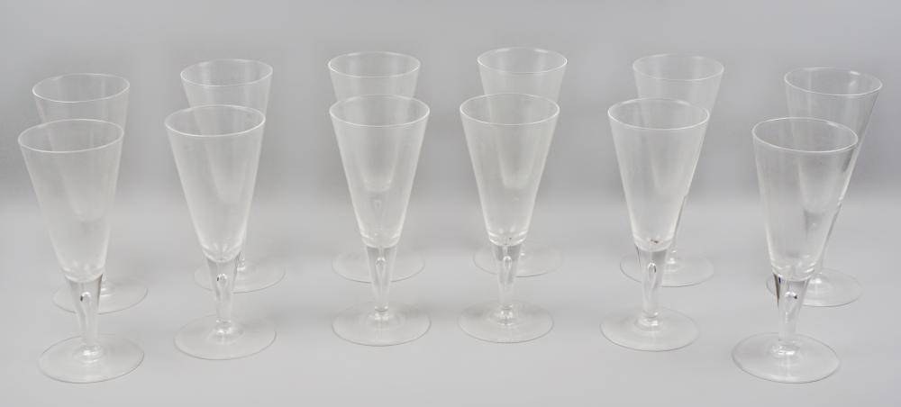 SET OF STEUBEN WATER GOBLETS, IN