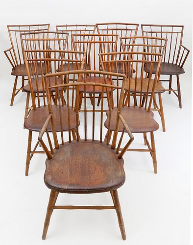SET OF TEN AMERICAN BIRDCAGE