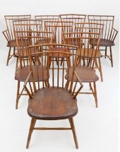 SET OF TEN AMERICAN BIRDCAGE W