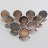 SET OF TEN AUSTRIAN COIN MOUNT