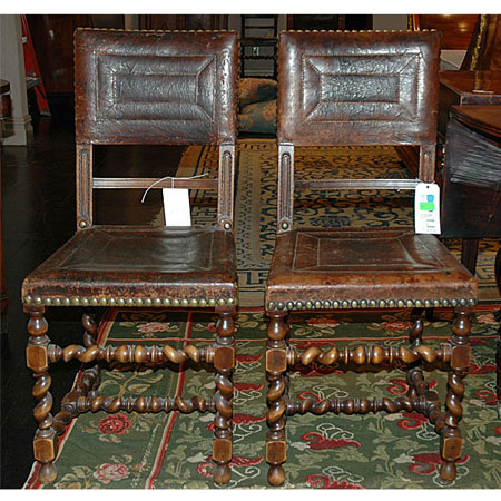Set of Ten Baroque Style Walnut