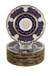 SET OF TEN BAVARIAN PORCELAIN