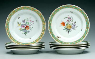 Set of ten Berlin plates: hand