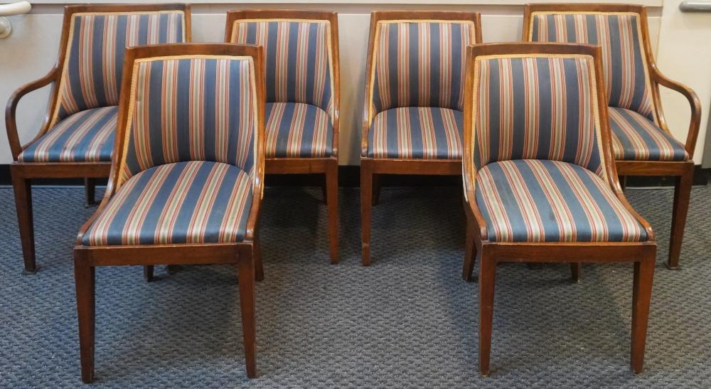 SET OF TEN BIEDERMEIER MAHOGANY AND