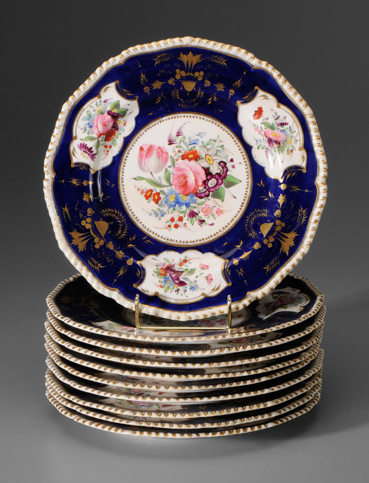 Set of Ten Bloor Derby Plates