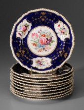 Set of Ten Bloor Derby Plates