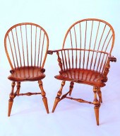 SET OF TEN BOW BACK WINDSOR DI