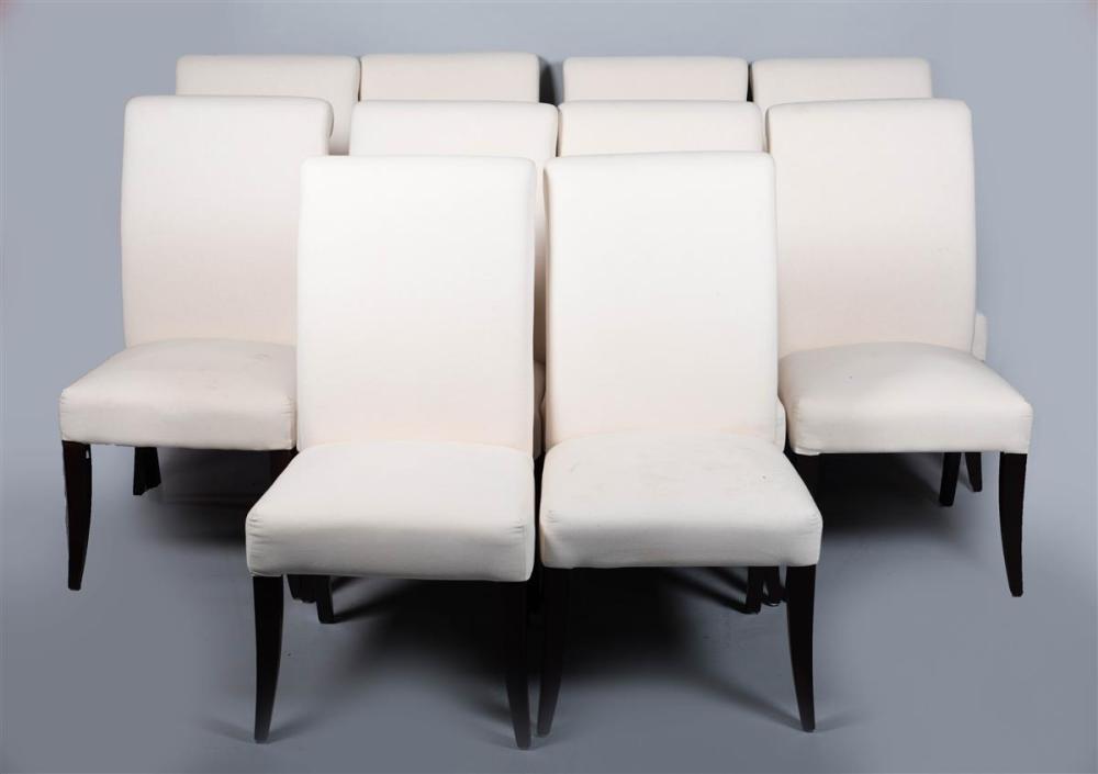 SET OF TEN CONTEMPORARY EBONIZED