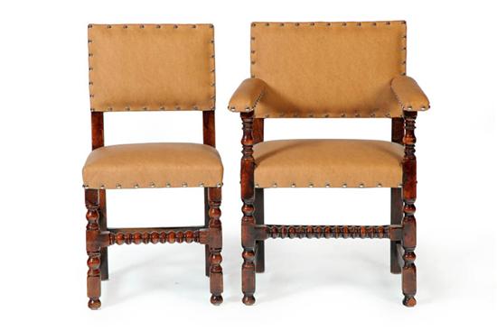 SET OF TEN CROMWELLIAN-STYLE SIDE