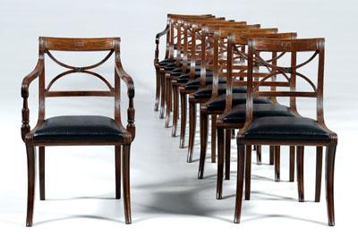 Set of ten Duncan Phyfe style