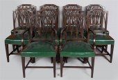 SET OF TEN FEDERAL STYLE MAHOG