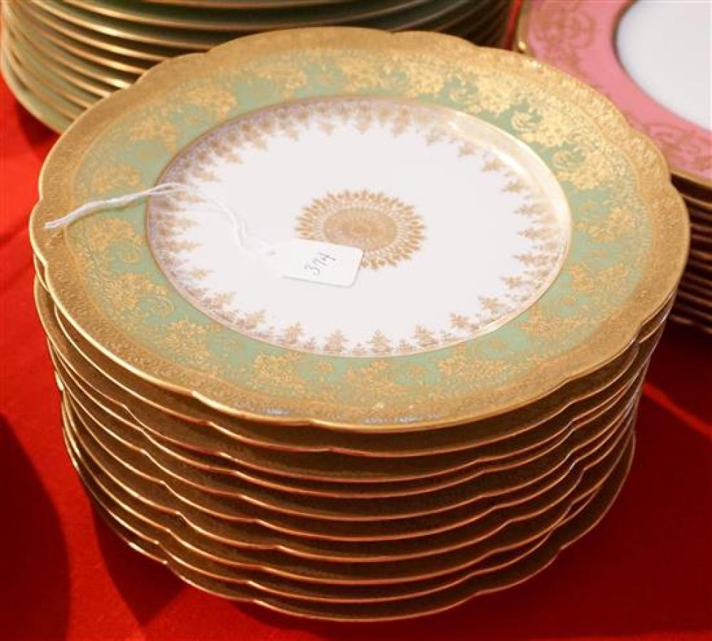 SET OF TEN FRENCH PORCELAIN SERVICE