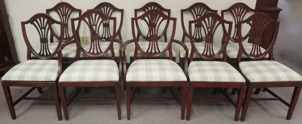 SET OF TEN GEORGE III STYLE