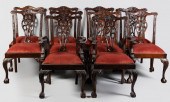 SET OF TEN GEORGE III STYLE MA