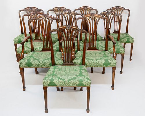 SET OF TEN GEORGE III MAHOGANY