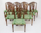 SET OF TEN GEORGE III MAHOGANY