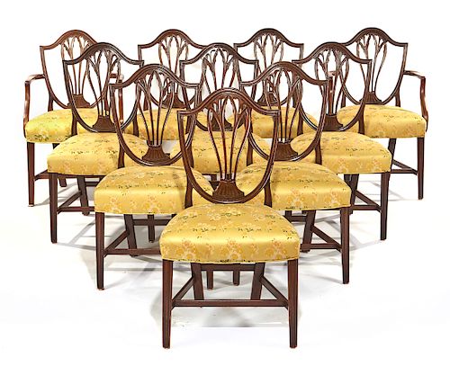 SET OF TEN GEORGE III STYLE