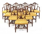 SET OF TEN GEORGE III STYLE MA