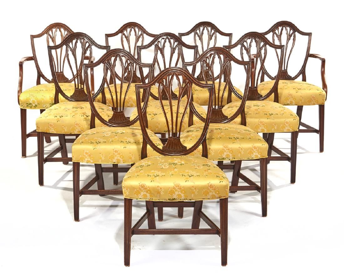 SET OF TEN GEORGE III STYLE