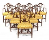SET OF TEN GEORGE III STYLE MA