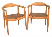 SET OF TEN HANS WEGNER ARMCHAI
