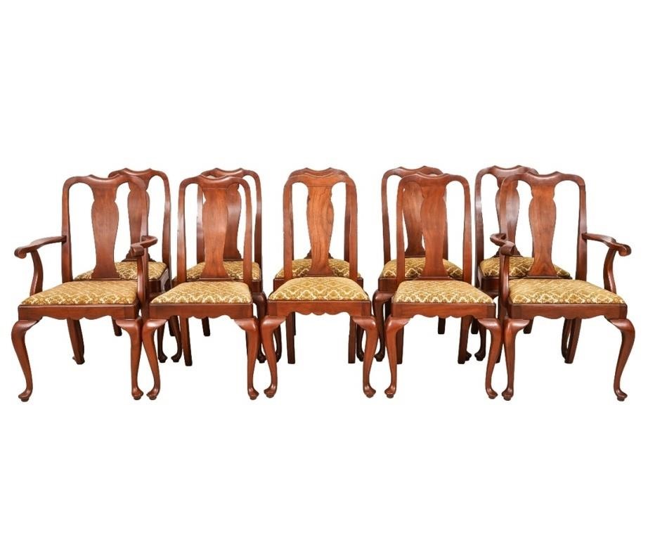 Set of ten Henkel Harris Queen Anne