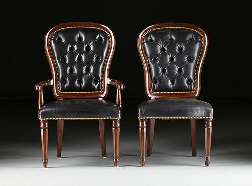SET OF TEN HENREDON TUFTED