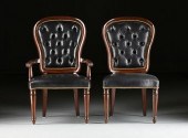 SET OF TEN HENREDON TUFTED LEA