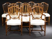 Set of Ten Hepplewhite-Style M