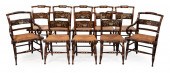 SET OF TEN HITCHCOCK CHAIRS 19