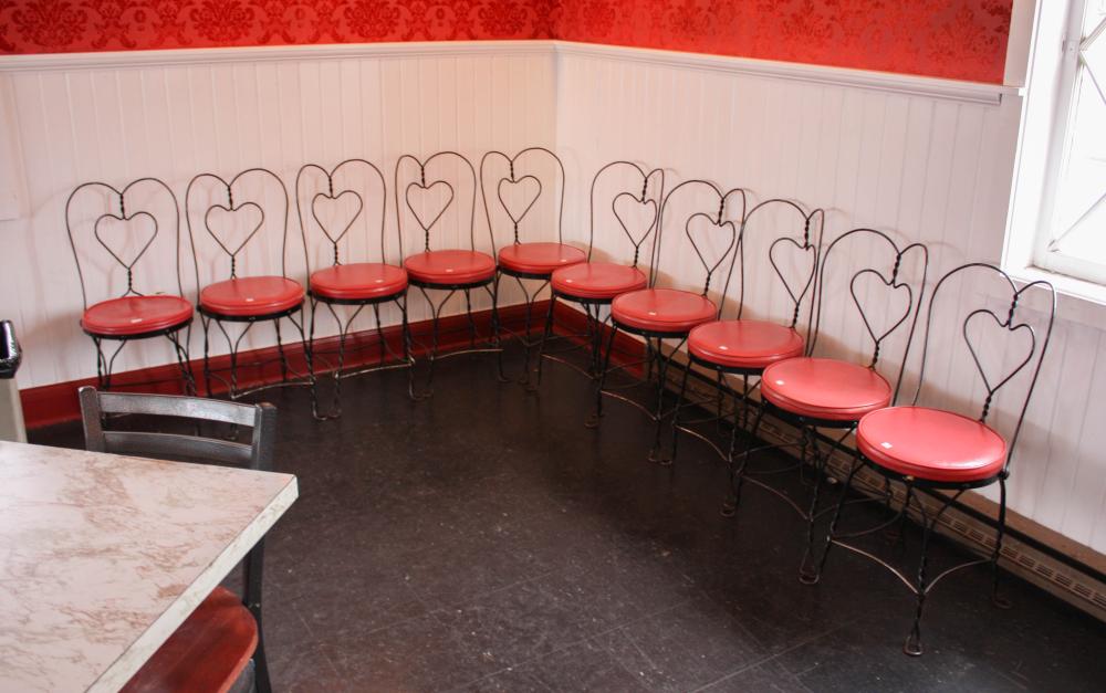SET OF TEN ICE CREAM PARLOR