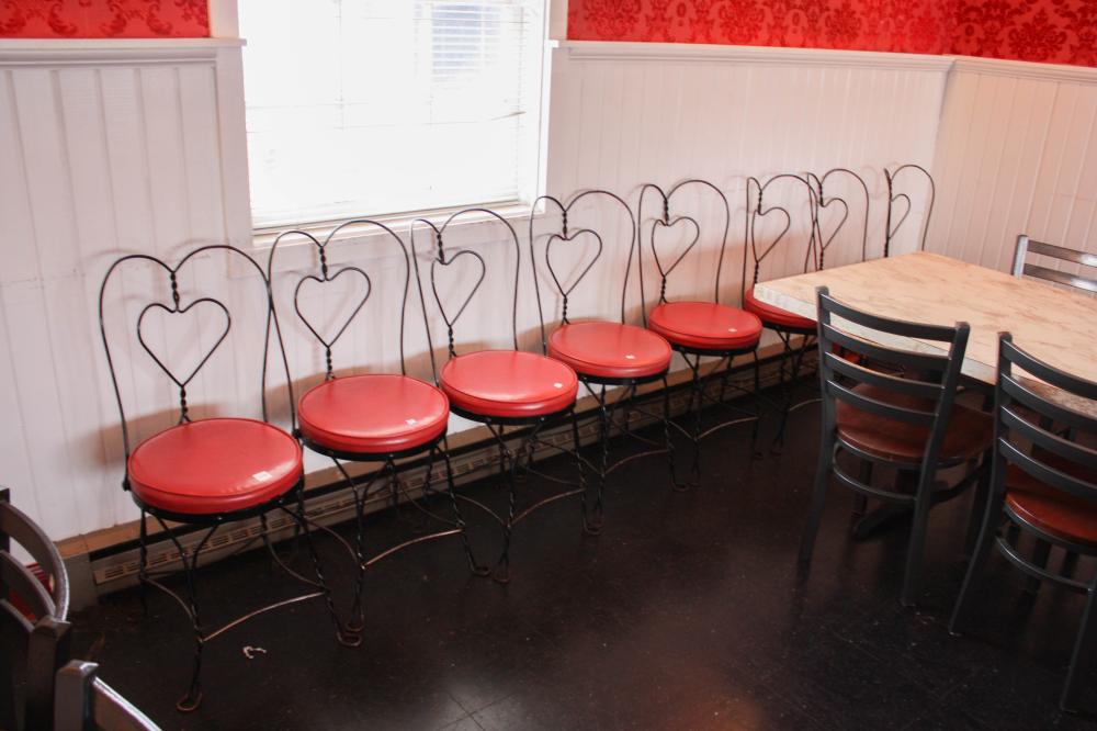 SET OF TEN ICE CREAM PARLOR