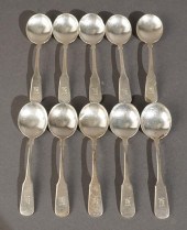 SET OF TEN INTERNATIONAL SILVE