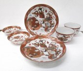 SET OF TEN JAPANESE SATSUMA EA