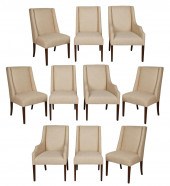 SET OF TEN KRAVET DINING CHAIR
