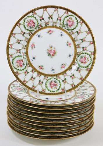 SET OF TEN LIMOGES FRANCE