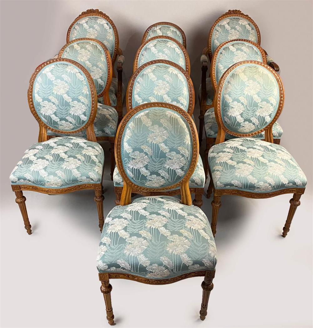 SET OF TEN LOUIS XVI STYLE