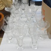 SET OF TEN MIKASA CRYSTAL CHAM