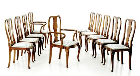 Set of ten Queen Anne style