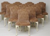 SET OF TEN QUEEN ANNE STYLE WH