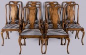 SET OF TEN QUEEN ANNE STYLE WA