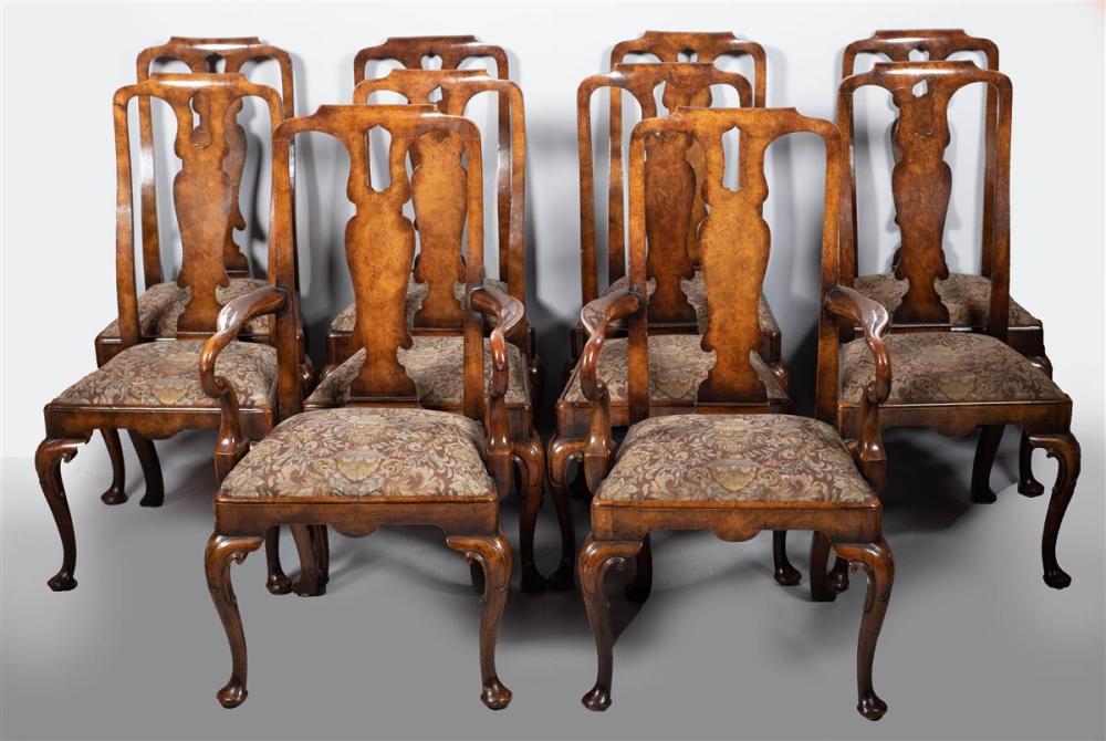 SET OF TEN QUEEN ANNE STYLE