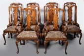 SET OF TEN QUEEN ANNE STYLE WA