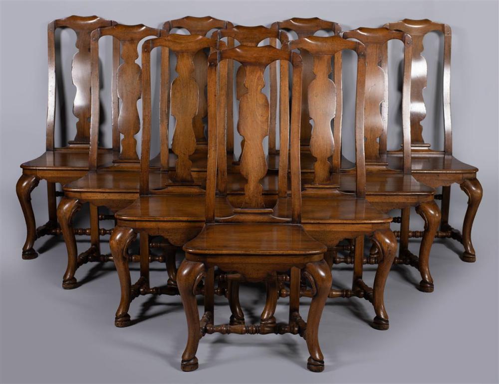 SET OF TEN QUEEN ANNE STYLE